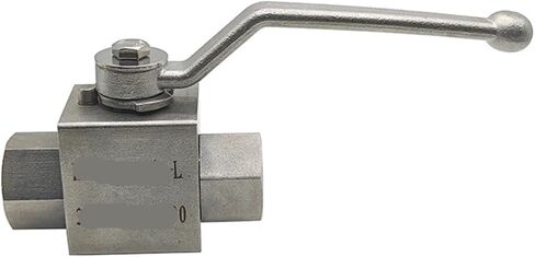 صمام كروي ثلاثي الاتجاه من الفولاذ المقاوم للصدأ عالي الضغط على شكل حرف L لولبة داخلية 1/4 بوصة 3/8 بوصة 1/2 بوصة 3/4 بوصة 1 بوصة صمام مياه بمفتاح هيدروليكي(1) in Kuwait