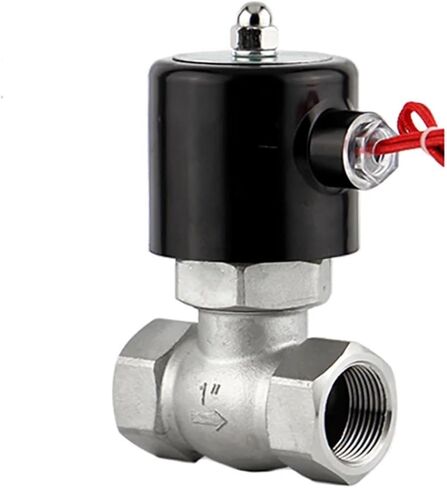 1 "ارتفاع درجة الحرارة الفولاذ المقاوم للصدأ البخار الملف اللولبي صمام عادة مغلقة اتجاهين صمام اللولب الداخلي 220 فولت 24 فولت 12 فولت (220VAC) in Kuwait