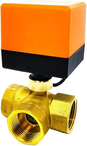 1/2 "1-1/2" 1 "2" صمام كروي نحاسي ثلاثة أسلاك ثلاثي الاتجاه تكييف الهواء التدفئة الأرضية برج المياه صمام التبديل 220 فولت (1,24VDC) in Kuwait