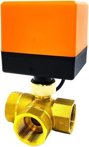 1/2 "1-1/2" 1 "2" صمام كروي نحاسي ثلاثة أسلاك ثلاثي الاتجاه تكييف الهواء التدفئة الأرضية برج المياه صمام التبديل 220 فولت (1,24VDC) in Kuwait