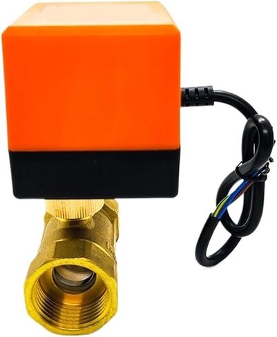 1/2 "1-1/2" 2 "صمام كروي نحاسي ثلاثة أسلاك اتجاهين تكييف الهواء التدفئة الأرضية برج المياه صمام التبديل 220 فولت 24 فولت 12 فولت (1,12VDC) in Kuwait