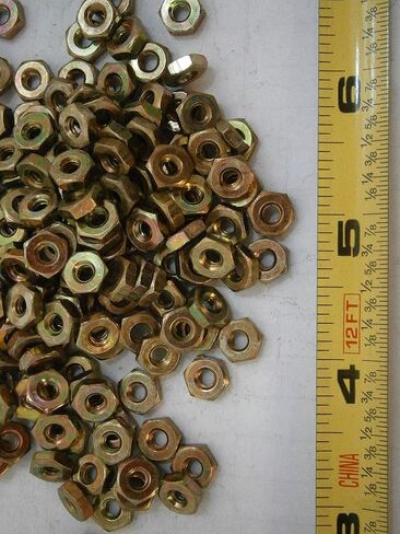New Pack of Hex Nuts 6/32 MS Steel Yellow Zinc Lot of 100#2566 Multi-Purpose Comprehensive Hardware Fastener Assortment Kit WnyNEH05743 in Saudi Arabia