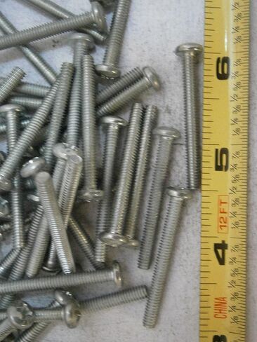 New Pack of Machine Screws #8/32 x 1-1/2" Long Phillips Pan Head Steel White Lot of 53#4764 Multi-Purpose Comprehensive Hardware Fastener Assortment Kit WnyNEH03881 in Saudi Arabia