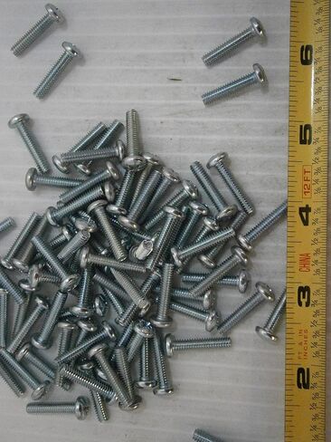 New Pack of Machine Screw 8-32 x 3/4 Phillips Pan Head Steel Zinc Plated lot of 100#1881 Multi-Purpose Comprehensive Hardware Fastener Assortment Kit WnyNEH04738 in Saudi Arabia