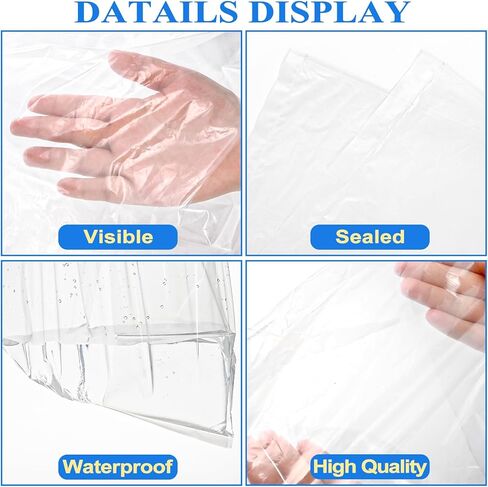 Fasmov 30 Pack 30 x 40 inch 1.4 Mil Clear Plastic Flat Open Poly Bags, Clothing Merchandise Bags Great for Bread Proofing, Dough, Food Storage, Jackets, Pillows, Laundry Storage, Gift Bag in Saudi Arabia