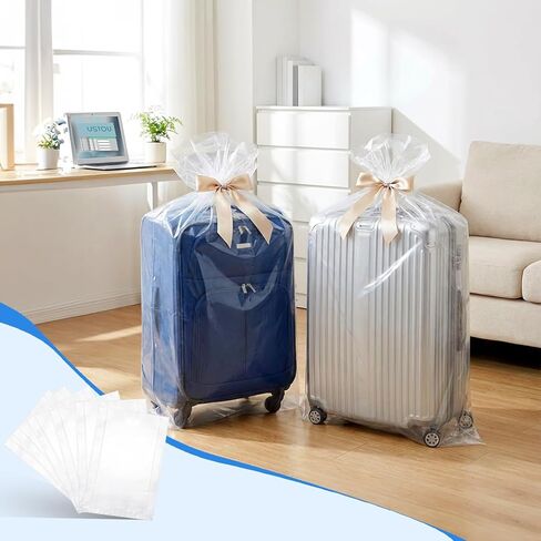 Fasmov 30 Pack 30 x 40 inch 1.4 Mil Clear Plastic Flat Open Poly Bags, Clothing Merchandise Bags Great for Bread Proofing, Dough, Food Storage, Jackets, Pillows, Laundry Storage, Gift Bag in Saudi Arabia