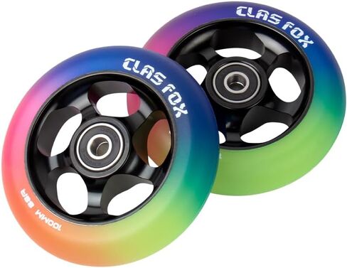 عجلات سكوتر Pro مقاس 100 مم من البولي يوريثان تتوهج في الظلام - مشرقة ومتينة، تجعل رحلتك محط الأضواء ليلاً in Kuwait