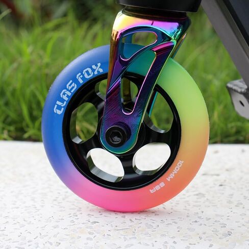 عجلات سكوتر Pro مقاس 100 مم من البولي يوريثان تتوهج في الظلام - مشرقة ومتينة، تجعل رحلتك محط الأضواء ليلاً in Kuwait