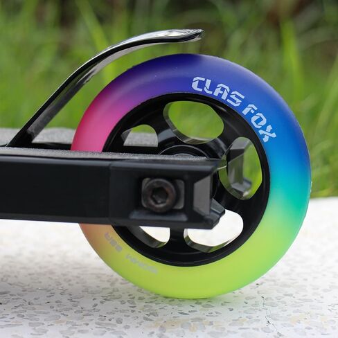 عجلات سكوتر Pro مقاس 100 مم من البولي يوريثان تتوهج في الظلام - مشرقة ومتينة، تجعل رحلتك محط الأضواء ليلاً in Kuwait