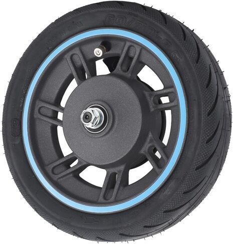 Front Wheel Assembly for MAX G30D Electric Scooter, Rubber Scooter Tire Explosion Proof Electric Scooter Front Wheel Assembly Vacuum Tire, Good Shock Absorption in Saudi Arabia