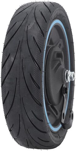 Front Wheel Assembly for MAX G30D Electric Scooter, Rubber Scooter Tire Explosion Proof Electric Scooter Front Wheel Assembly Vacuum Tire, Good Shock Absorption in Saudi Arabia