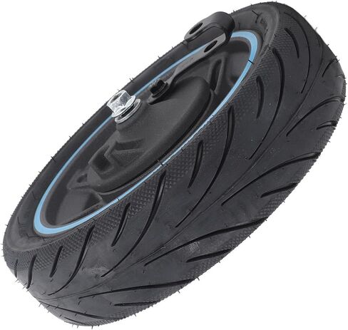 Front Wheel Assembly for MAX G30D Electric Scooter, Rubber Scooter Tire Explosion Proof Electric Scooter Front Wheel Assembly Vacuum Tire, Good Shock Absorption in Saudi Arabia
