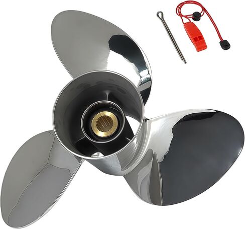 150-300HP مقاوم المقاوم للصدأ المروحة الخارجية FIT Yamaha Motor 14 1/2x19،14 1/2x17،14x19،13 3/4x17،13 3/4x21،15 spline tooth ، RH in Kuwait