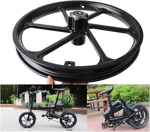 16 Inch Aluminum Alloy Wheel Hub 16x1.75 Disc Brake Front Rim Compatible with F16 Electric Bike Scooter Folding Bicycles in Saudi Arabia
