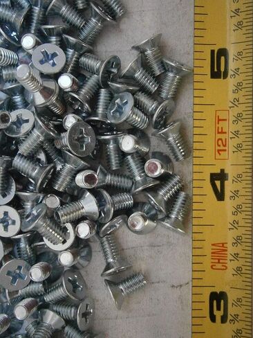 New Pack of Machine Screws M4 x 8 Phillips Flat Head Steel Zinc Plated Lot of 110#4202 Multi-Purpose Comprehensive Hardware Fastener Assortment Kit WnyNEH04446 in Saudi Arabia