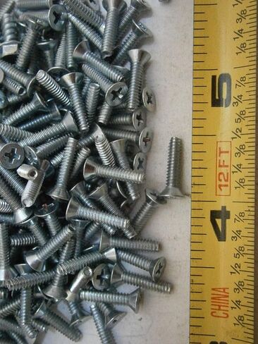 New Pack of Taptite Screws #4-40 x 1/2" Long Phillips Flat Head Steel Zinc Lot of 100#6194 Multi-Purpose Comprehensive Hardware Fastener Assortment Kit WnyNEH04482 in Saudi Arabia