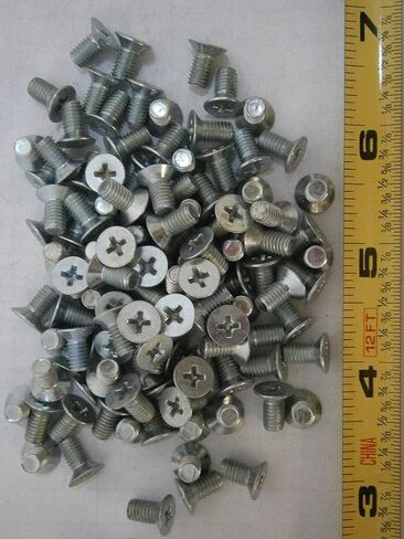 New Pack of Machine Screws 10/32 x 3/8 Phillips Flat 100 Degree Steel Zinc Lot of 100#2850 Multi-Purpose Comprehensive Hardware Fastener Assortment Kit WnyNEH04276 in Saudi Arabia
