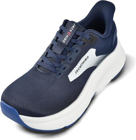 JACKSHIBO Men's Hands Free Slip On Shoes, Wide Toe Box Zero Drop Arch Support Sneakers, Lightweight Breathable for Daily Wear Gym Walking in Kuwait