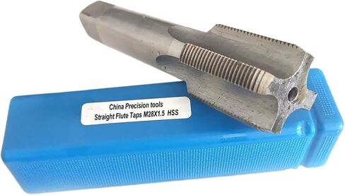 HSS Metric straight flute thread tap M28 M28X3 M28X2 Left hand screw taps M28X2.5 M28X1.5 M28X1.25 M28X1 M28X0.75 in Saudi Arabia