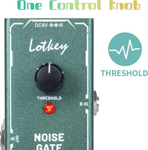 دواسة سق، دواسات تأثيرات الجيتار الكهربائية Lotkey نوع واحد صغير تيار مستمر 9 فولت تجاوز حقيقي in Kuwait