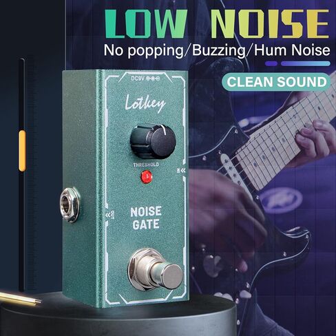 دواسة سق، دواسات تأثيرات الجيتار الكهربائية Lotkey نوع واحد صغير تيار مستمر 9 فولت تجاوز حقيقي in Kuwait