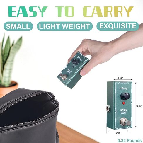 دواسة سق، دواسات تأثيرات الجيتار الكهربائية Lotkey نوع واحد صغير تيار مستمر 9 فولت تجاوز حقيقي in Kuwait