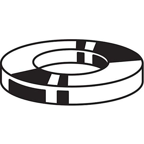 1-1/2" x 3-1/2" OD مطلي بالزنك، فولاذ منخفض الكربون، كبير OD، 5 قطع. in Saudi Arabia