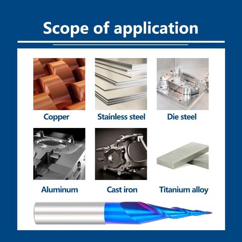 4pcs Solid Tungsten Carbide Tapered End Mill R0.25 .5 .75 R1.0 Ball Nose 2 Flutes CNC Carving Engraving Tool Machine Router Bit in Kuwait