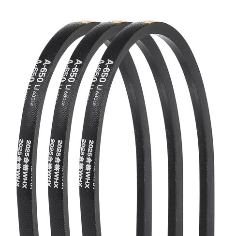 uxcell 3Pcs A-1118 Rubber V-Belt, 1118mm Inner Circumference x 13mm Width x 8mm Thickness, Classic Wrapped V-Belts for Industrial Machinery Equipment in Saudi Arabia
