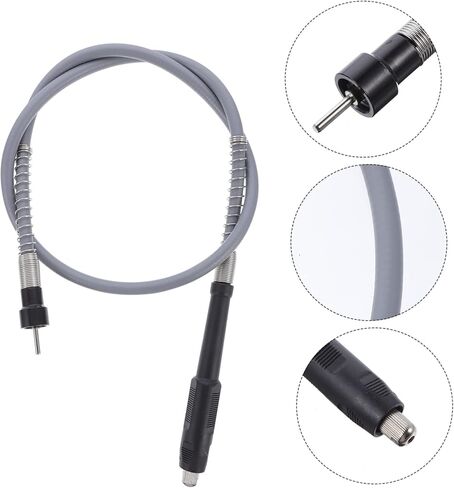 Veemoon Flexible Drill Drive Shaft Rotary Tool Flex Shaft Adapter for Polishing and Carving Rubber Handle Compatible Rotary Tools in Saudi Arabia