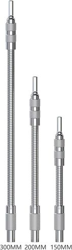 Flexible Drill Extensions with Magnetic Hexagonal Shanks for Tight Space 150mm 200mm 300mm Alloy Steel Drill Bit Holders in Kuwait