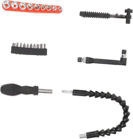 Veemoon 1 مجموعة مرنة الحفر اليد تمديد رمح عدة الكروم الفاناديوم بت للأجهزة المنزلية والأثاث وأجهزة الكمبيوتر والدراجات والسيارات دائم وسهل الاستخدام in Kuwait