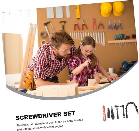 Veemoon 1 مجموعة مرنة الحفر اليد تمديد رمح عدة الكروم الفاناديوم بت للأجهزة المنزلية والأثاث وأجهزة الكمبيوتر والدراجات والسيارات دائم وسهل الاستخدام in Kuwait