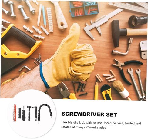 Veemoon 1 مجموعة مرنة الحفر اليد تمديد رمح عدة الكروم الفاناديوم بت للأجهزة المنزلية والأثاث وأجهزة الكمبيوتر والدراجات والسيارات دائم وسهل الاستخدام in Kuwait