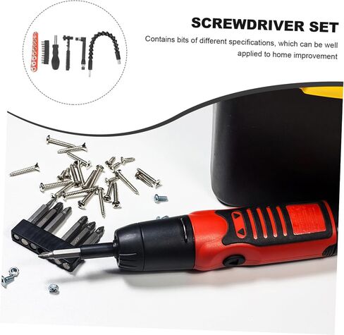 Veemoon 1 مجموعة مرنة الحفر اليد تمديد رمح عدة الكروم الفاناديوم بت للأجهزة المنزلية والأثاث وأجهزة الكمبيوتر والدراجات والسيارات دائم وسهل الاستخدام in Kuwait