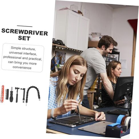 Veemoon 1 مجموعة مرنة الحفر اليد تمديد رمح عدة الكروم الفاناديوم بت للأجهزة المنزلية والأثاث وأجهزة الكمبيوتر والدراجات والسيارات دائم وسهل الاستخدام in Kuwait