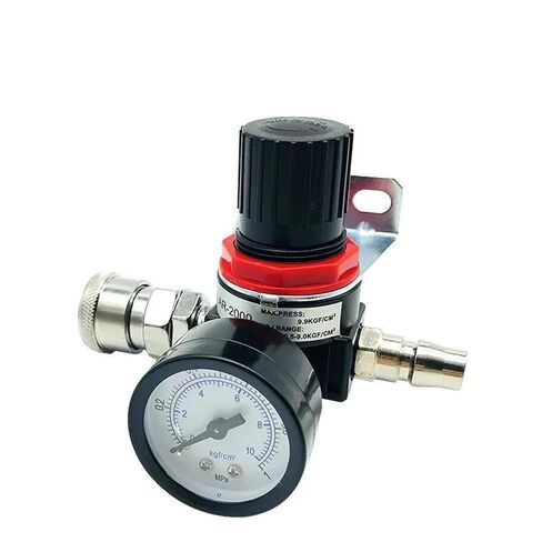 Ar2000 1/4 "rosca BSPT Pneumático Compressor De Ar Regulador De Pressão Válvula Redução 4mm 6mm 8mm 10mm 12mm Conector Encaixes(AR2000 w PC6mm) in Saudi Arabia