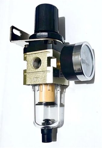 AW2000-02 Pneumatic 1/4 BSPT Air Filter Pressure Regulator Combo Piggyback, Air Tool Compressor Filter with Gauge in Saudi Arabia