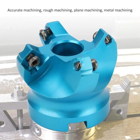 4 Flutes Face Milling Cutter, CNC Lathe Machine Toolholding, Metalworking Supplies, Sturdy Aluminum Alloy Material, Wide Machining Range with Storage Box in Kuwait