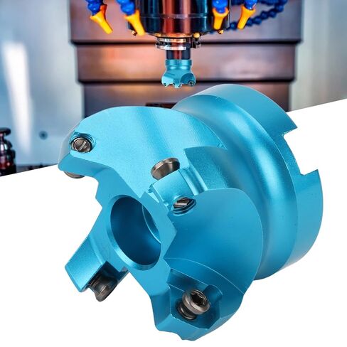 4 Flutes Face Milling Cutter, CNC Lathe Machine Toolholding, Metalworking Supplies, Sturdy Aluminum Alloy Material, Wide Machining Range with Storage Box in Kuwait