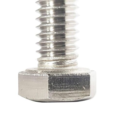 3/8-24 x 1/2" Hex Head Cap Screw Bolts, External Hex Drive, Stainless Steel 18-8, Full Thread, Bright Finish, Flat Point, Quantity 25 in Saudi Arabia