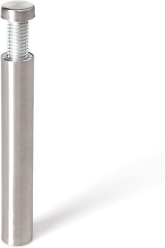 Stainless Steel Standoff 1/2 Inch Diameter x 3 Inch Barrel Length Brushed Finish for PVC, Glass and Acrylic Sign Stand Off Wall Anchors and Screws 4 Piece Pack for Heavy Signs in Saudi Arabia
