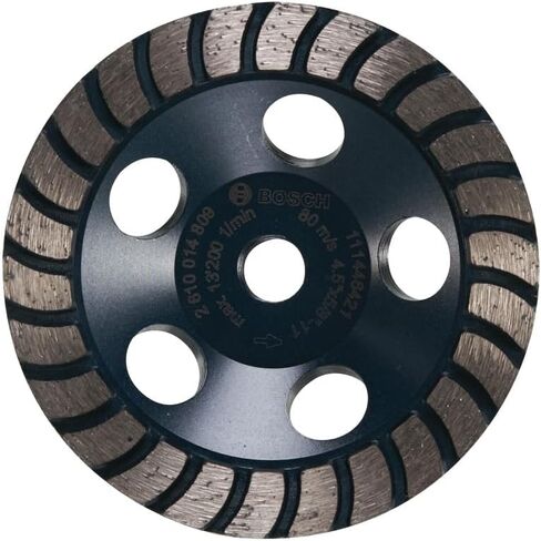 BOSCH DCDR0501 5 in. Double Row Segmented Diamond Cup Wheel | Longer Life, Effective Grinding | Concrete, Mortar | Small Angle Grinders in Saudi Arabia