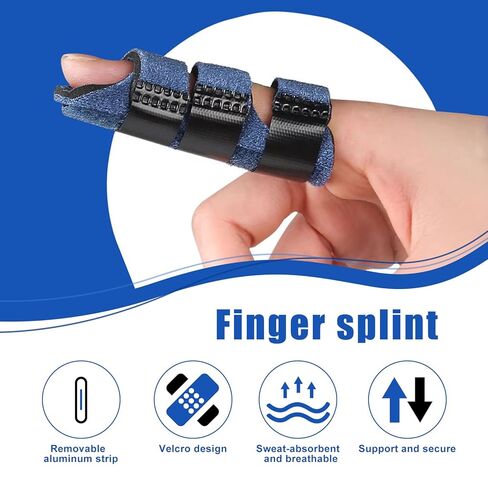 5 قطع من جبيرة إصبع الزناد القابلة للتعديل جبيرة إصبع الخنصر لدعم الوسط والمؤشر والحلقة وأصابع الخنصر (5 ألوان) in Kuwait
