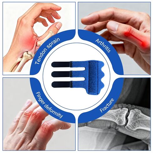 5 قطع من جبيرة إصبع الزناد القابلة للتعديل جبيرة إصبع الخنصر لدعم الوسط والمؤشر والحلقة وأصابع الخنصر (5 ألوان) in Kuwait