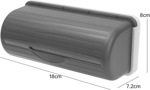 1 PC Garbage Bag Storage Dispenser Wall-Mounted Trash Bag Roll Holder for Kitchen Bathroom Plastic Bags Rack 18 * 8 * 7.2cm in Saudi Arabia