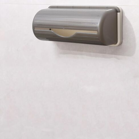 1 PC Garbage Bag Storage Dispenser Wall-Mounted Trash Bag Roll Holder for Kitchen Bathroom Plastic Bags Rack 18 * 8 * 7.2cm in Saudi Arabia