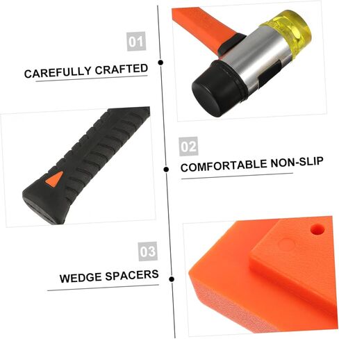NUOBESTY 1Set Wood Flooring Installation Kit with Tapping Block Hammer and Spacers for Efficient Vinyl and Setup in Saudi Arabia