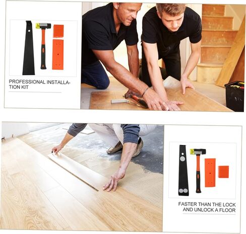 NUOBESTY 1Set Wood Flooring Installation Kit with Tapping Block Hammer and Spacers for Efficient Vinyl and Setup in Saudi Arabia