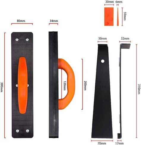predolo Woodworking Kit for Laminate Flooring with Knock Block and Comfortable Grip, Orange in Saudi Arabia